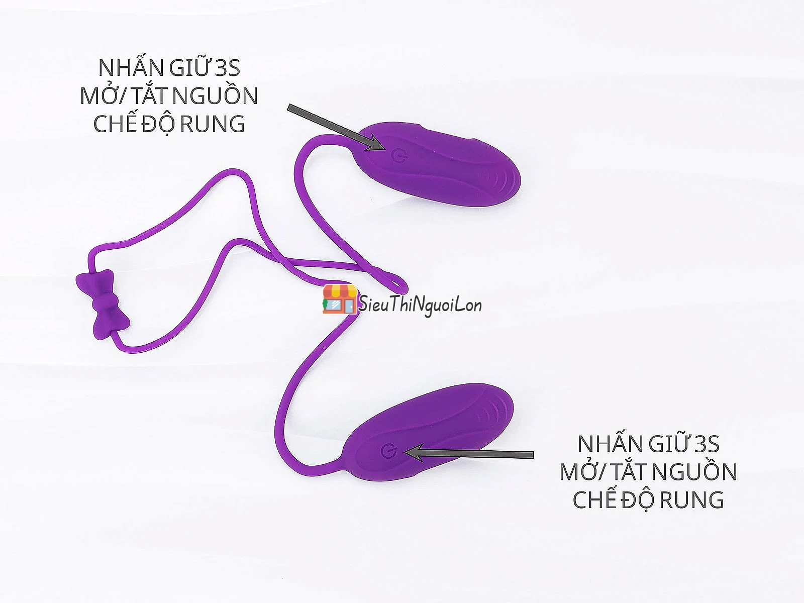 Trứng rung tình yêu 2 đầu Aphojoy pin sạc