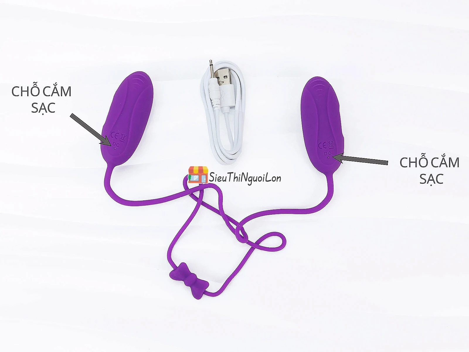 Trứng rung tình yêu 2 đầu Aphojoy pin sạc