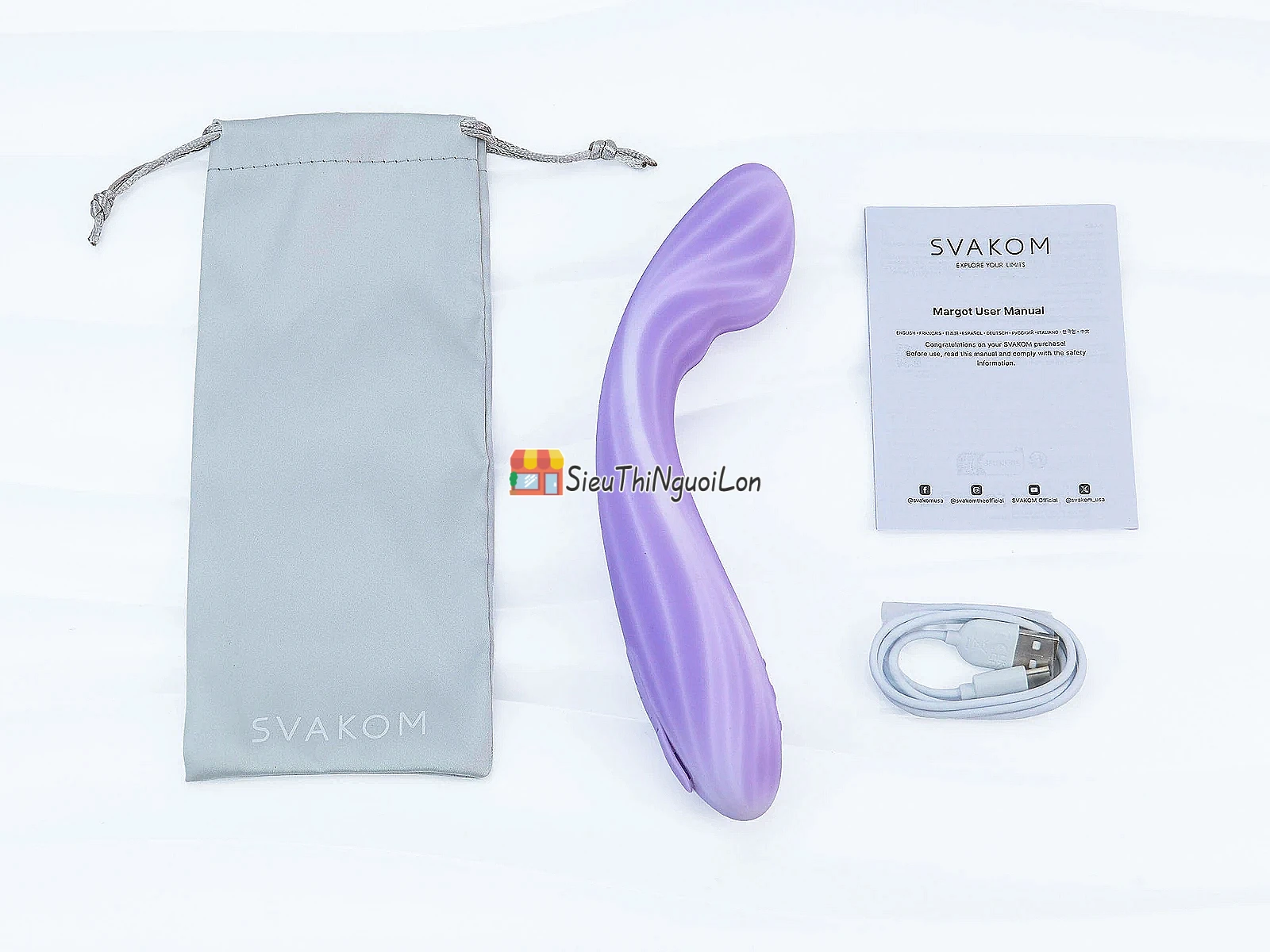 Máy massage Svakom Margot nhiều chế độ rung kết nối từ xa qua App điện thoại