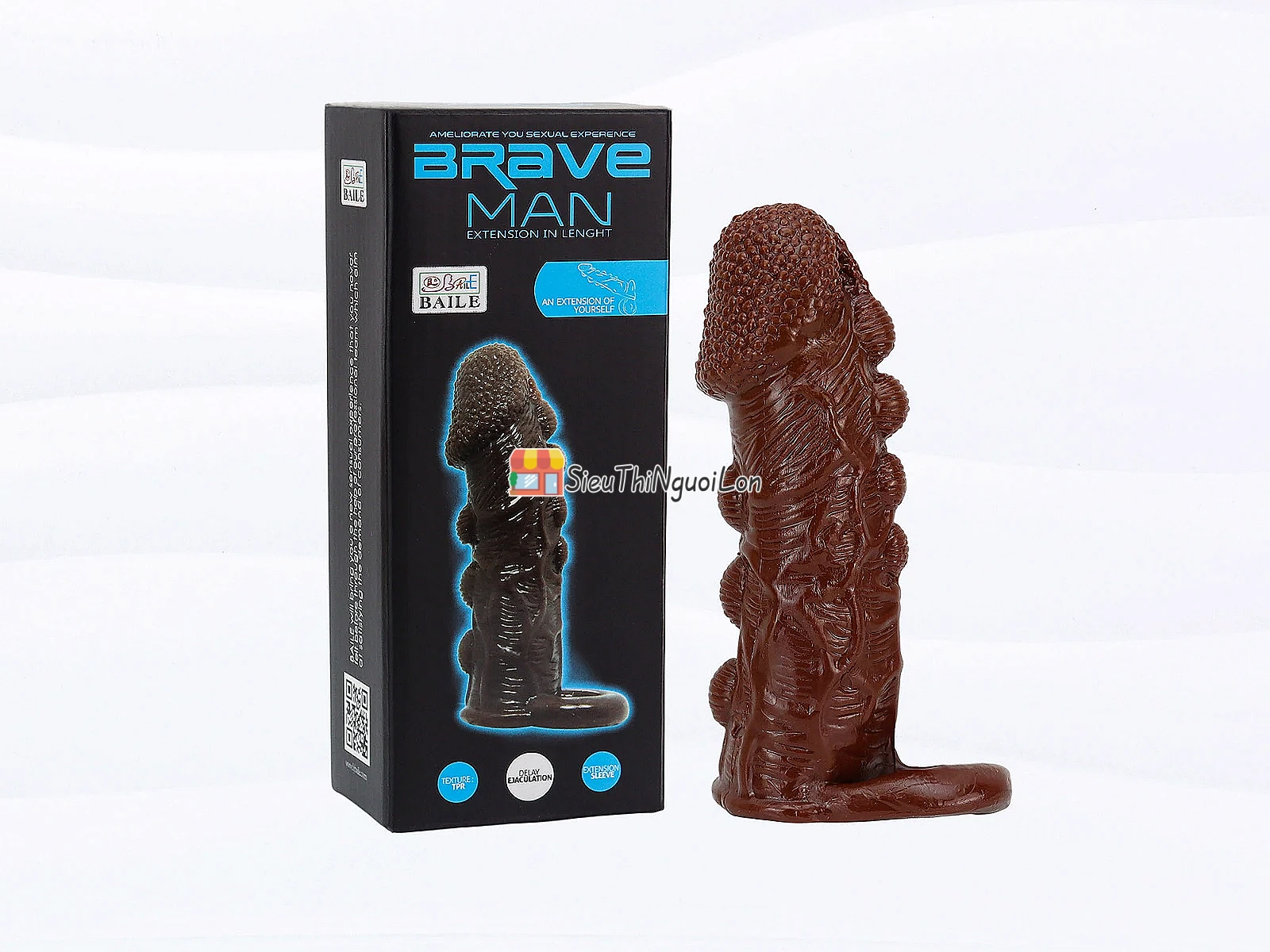 Bao cao su donzen bi Brave Man có quai đeo da nâu
