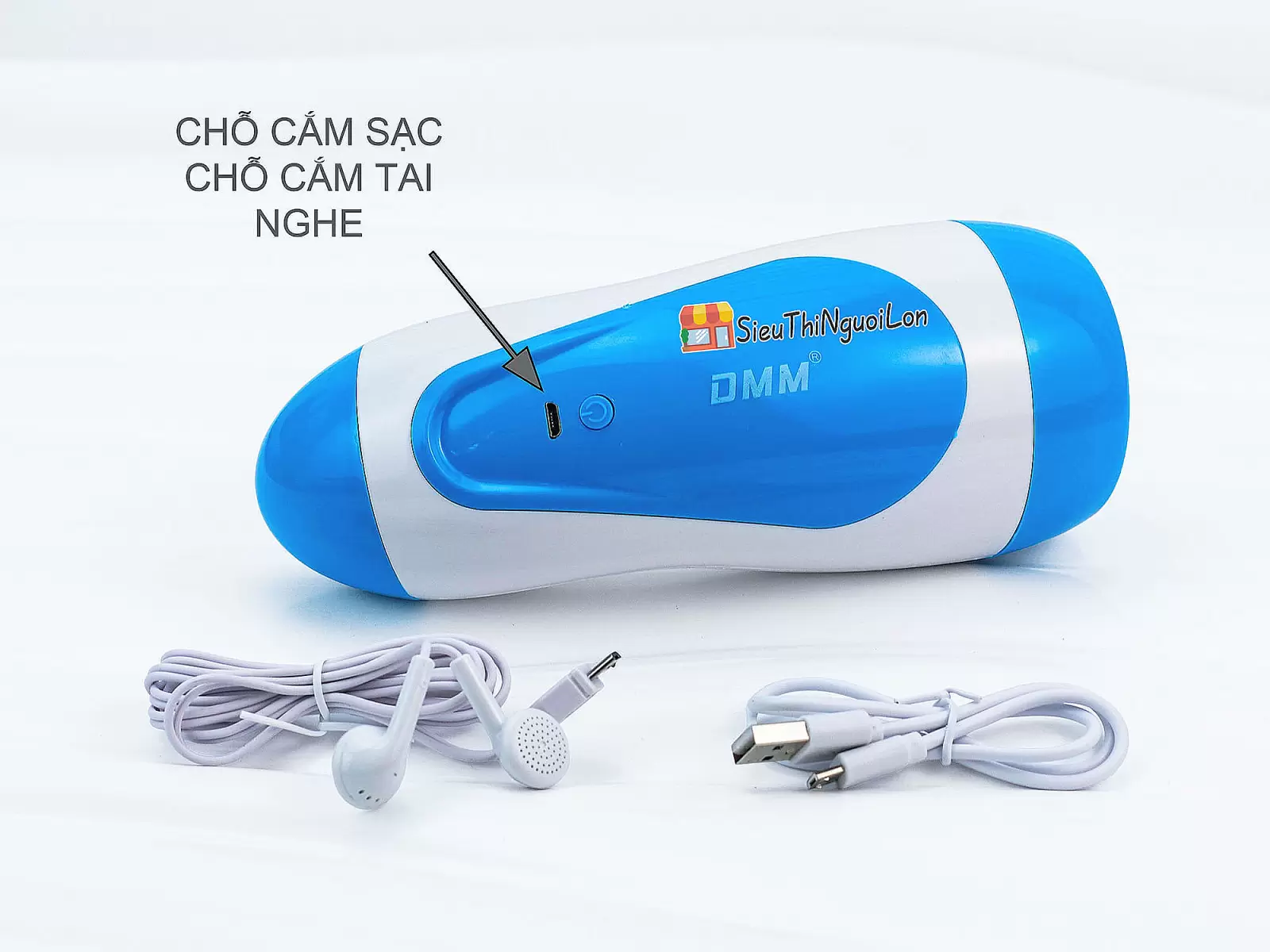 Âm đạo giả cup DMM Touch 2 có đế rung rên pin sạc