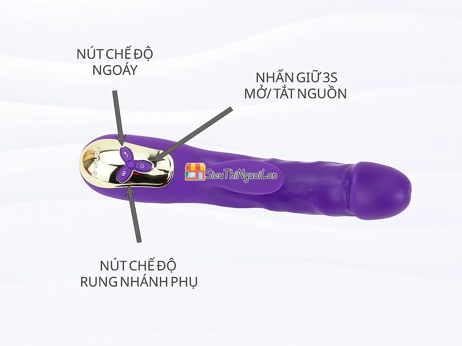 Dương vật giả đa năng Charlotte ngoáy có nhánh