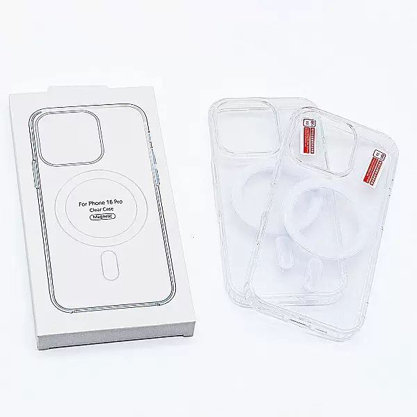 Ốp lưng Clear Case Magnetic trong suốt dành cho iPhone 16 Pro