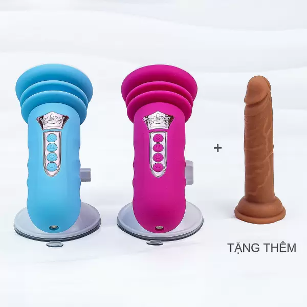 Đế gắn dương vật có đế rung thụt pin sạc (không bao gồm dương vật giả)