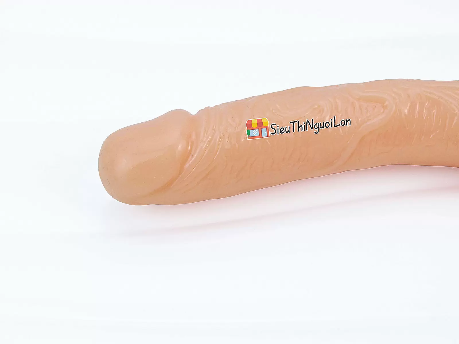 Dương vật giả silicon 2 đầu size trung