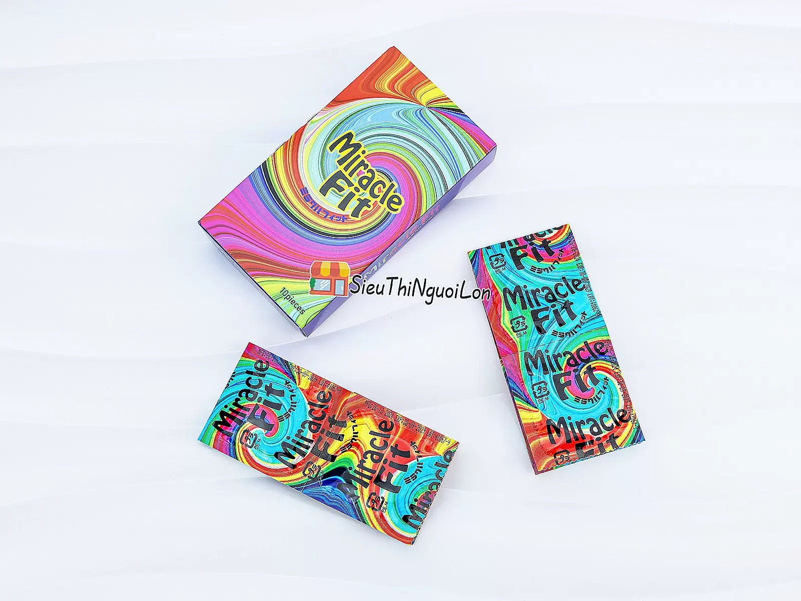 Bao cao su Sagami Miracle Fit cỡ 49mm siêu mỏng hộp 10 bao