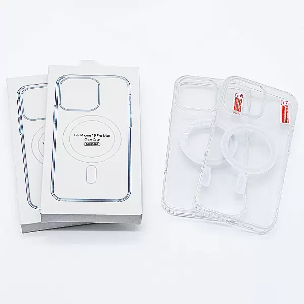 Ốp lưng Clear Case Magnetic trong suốt dành cho iPhone 16 Pro Max