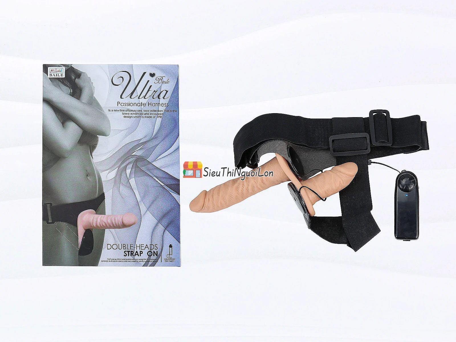 Dương vật giả có dây đeo 2 đầu Double Head