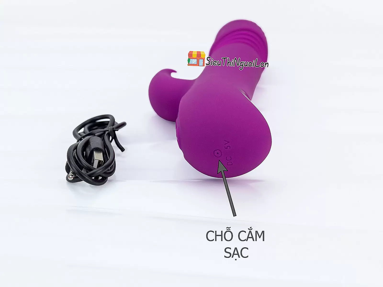 Dương vật giả đa năng Ella rung thụt ngoáy pin sạc phát nhiệt