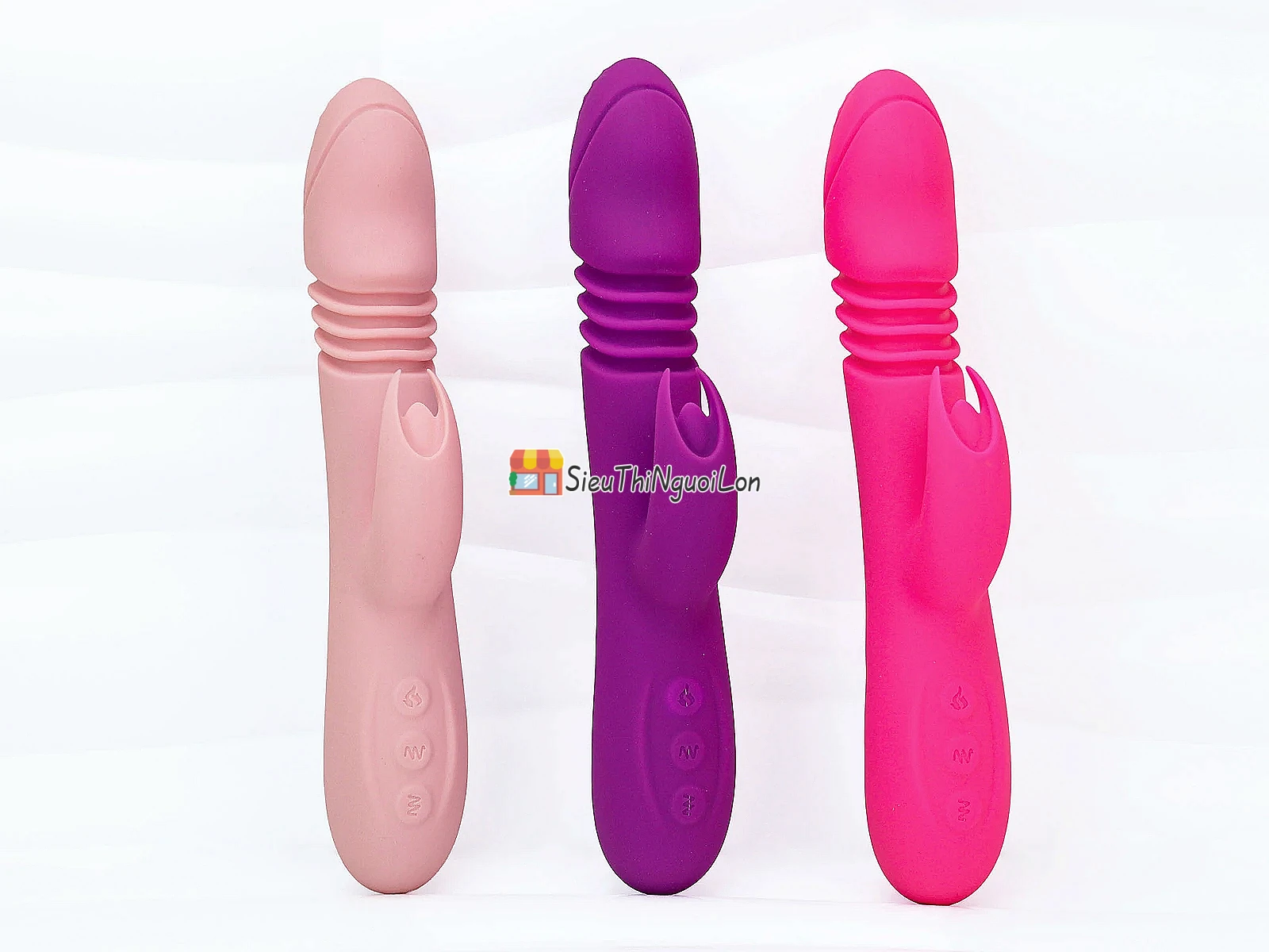 Dương vật giả đa năng Ella rung thụt ngoáy pin sạc phát nhiệt
