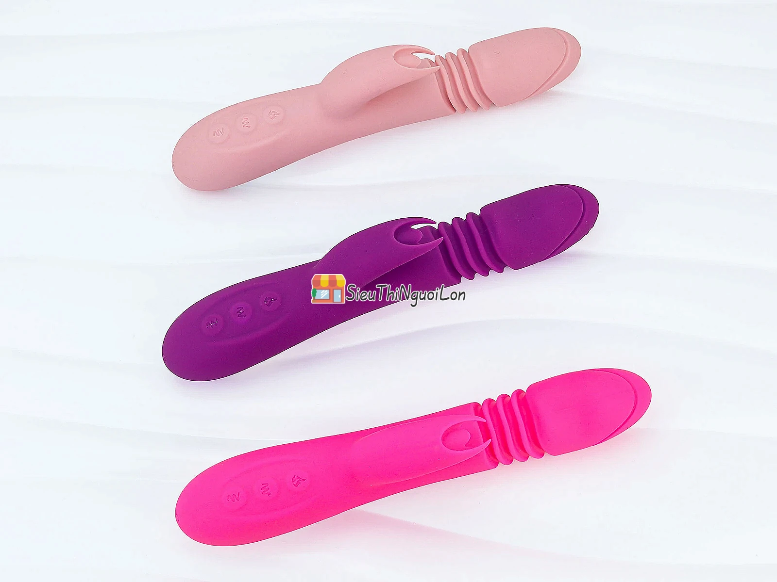 Dương vật giả đa năng Ella rung thụt ngoáy pin sạc phát nhiệt