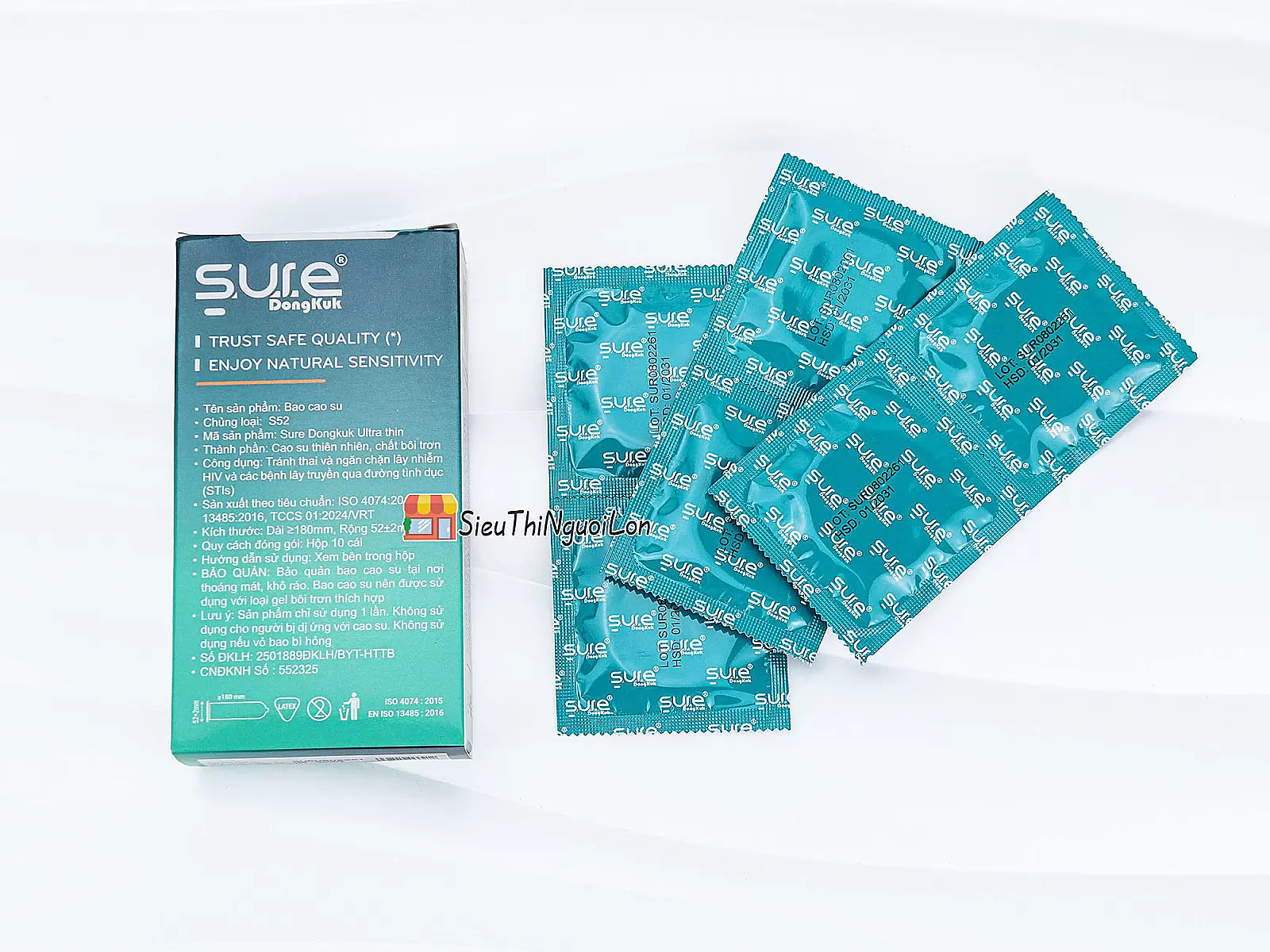 Bao cao su Sure DongKuk Ultra Thin mỏng nhẹ, chân thật