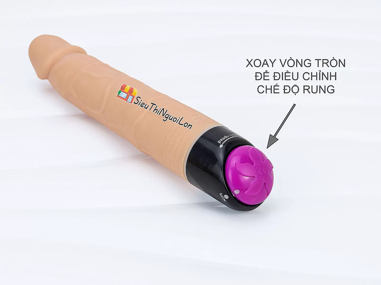 Dương vật giả rung ngoáy silicon giống thật