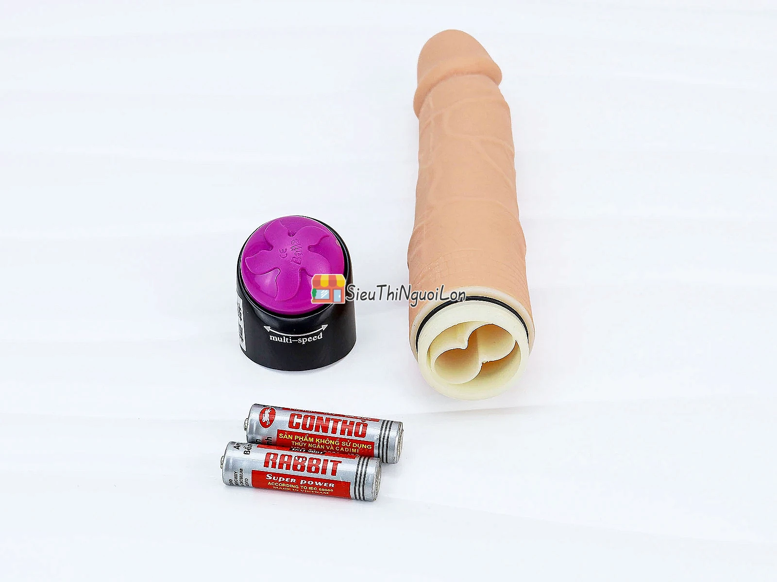 Dương vật giả rung ngoáy silicon giống thật