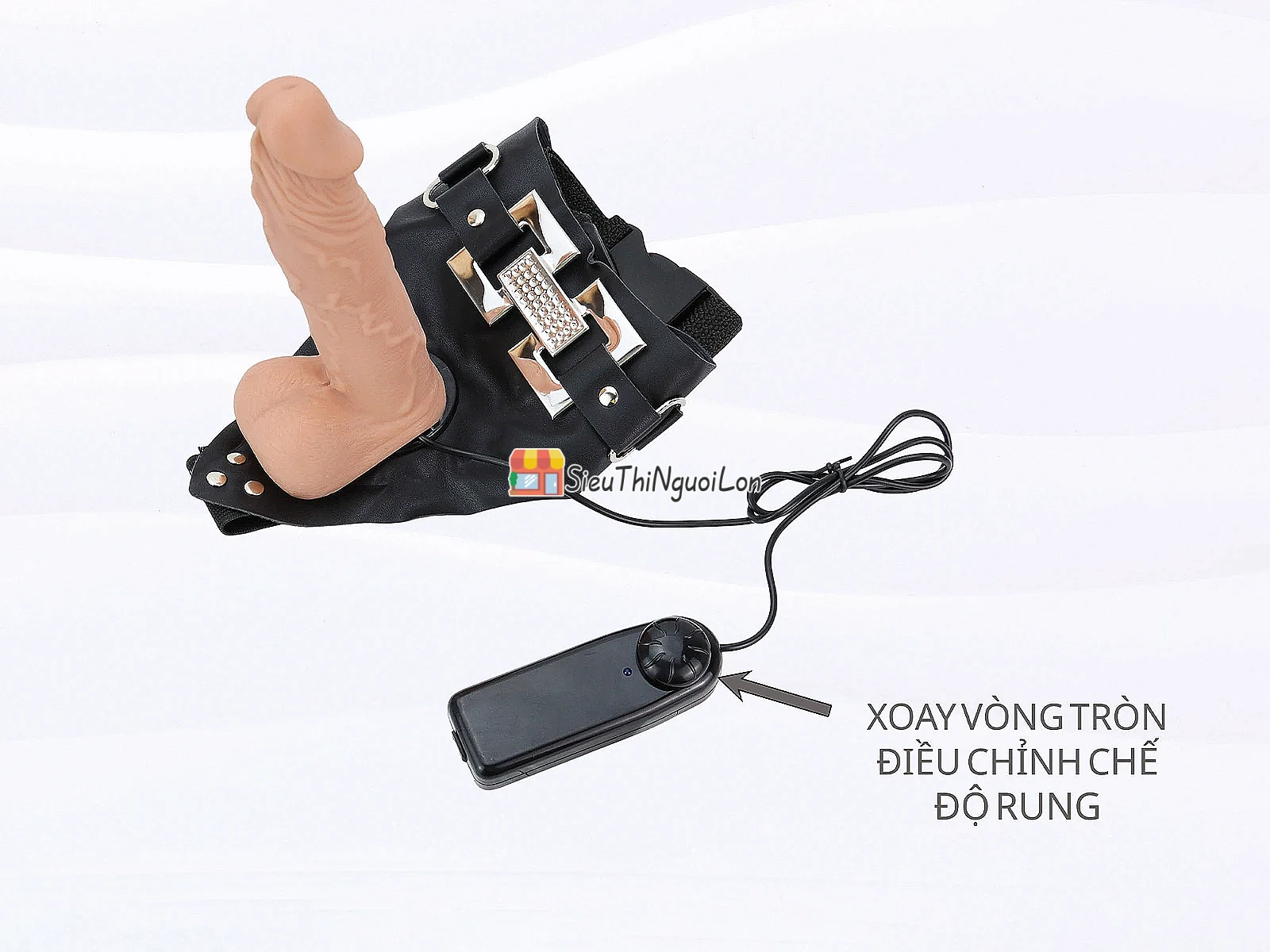 Dương vật giả có dây đeo Ultra Passionate Harness kèm điều khiển rung