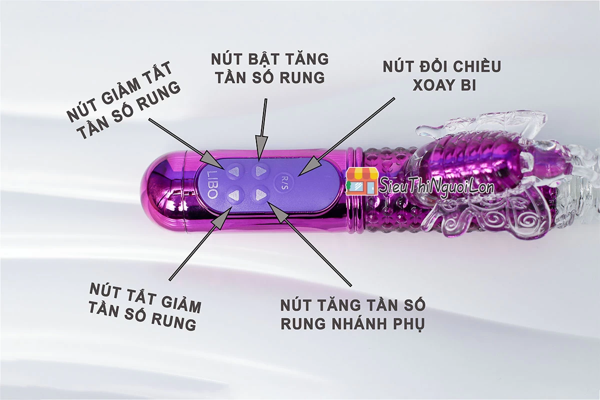 Dương vật giả đa năng Libo hàng thật pin sạc