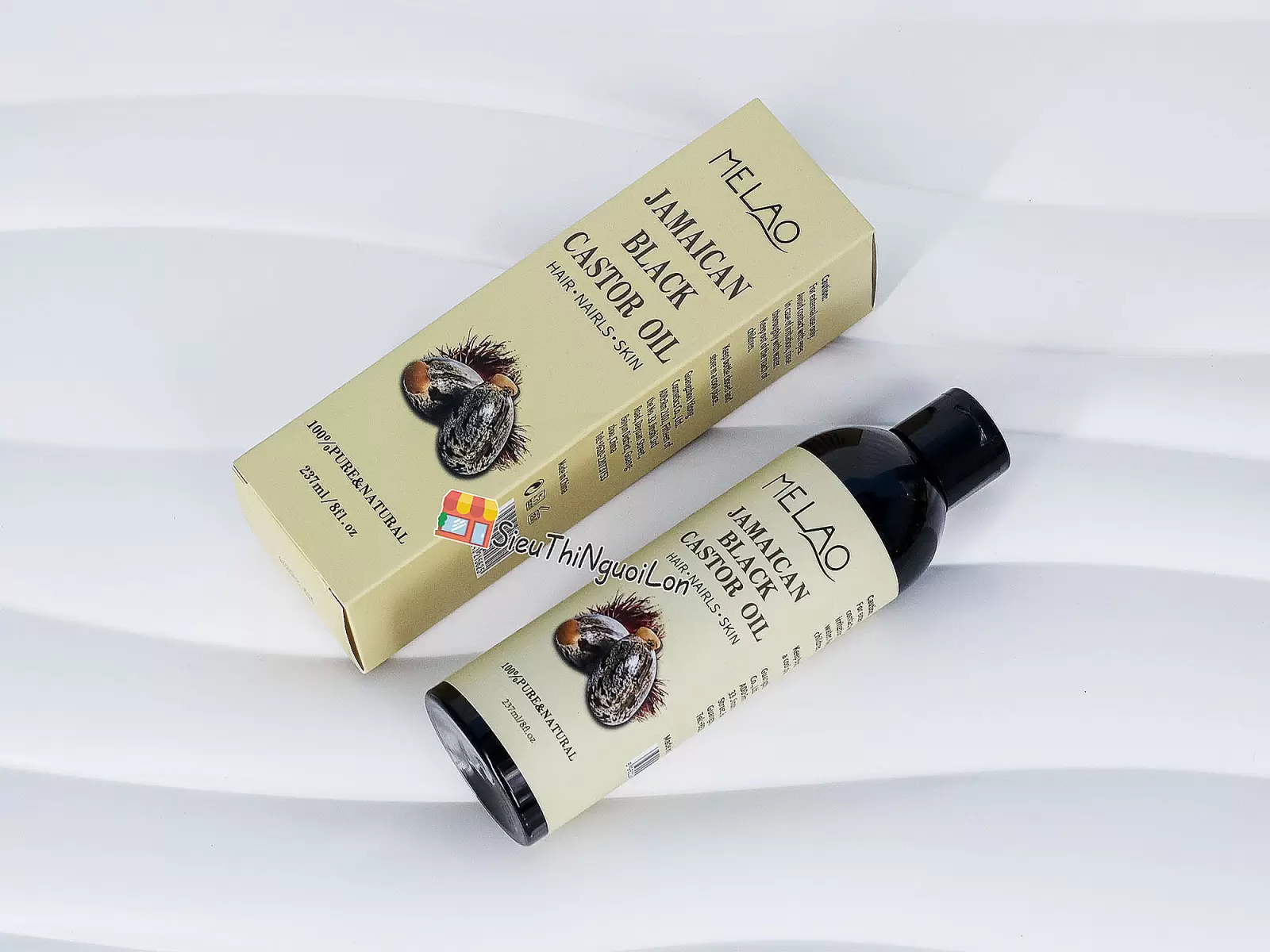 Dầu Thầu Dầu Đen Jamaican Black Castor Oil MELAO