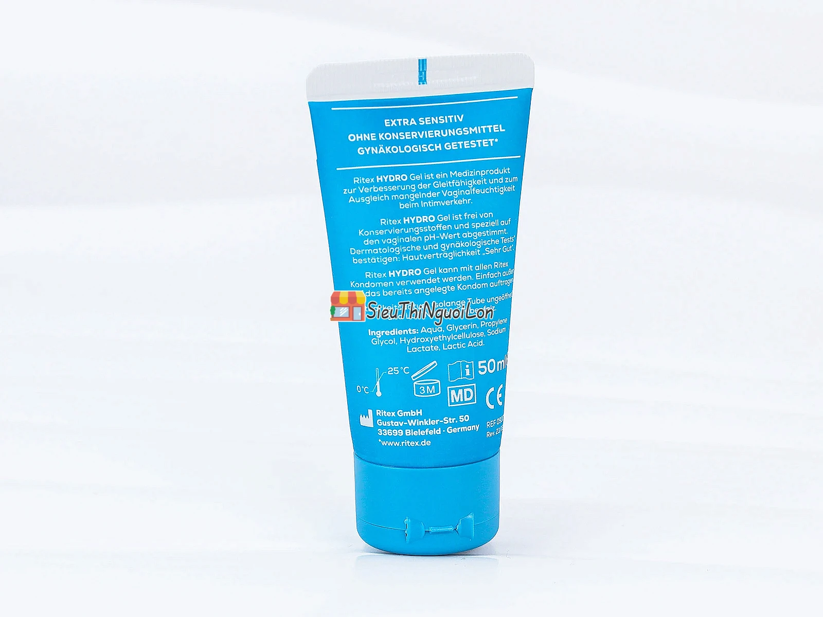 Gel bôi trơn gốc nước Ritex HYDRO Extra Sensitive 50ml nhập khẩu Đức