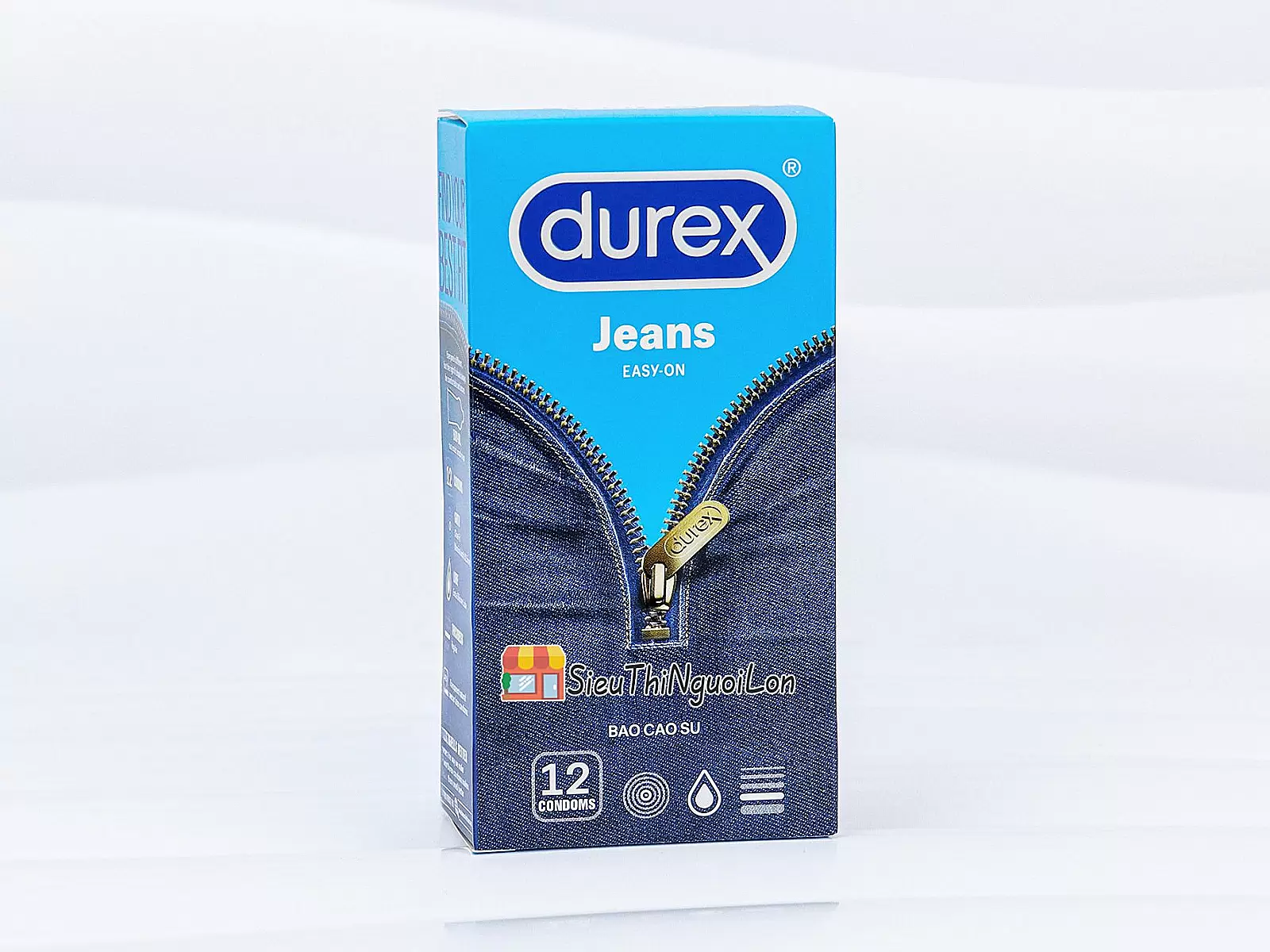 Bao cao su Durex Jeans Easy On dễ đeo, ôm vừa vặn