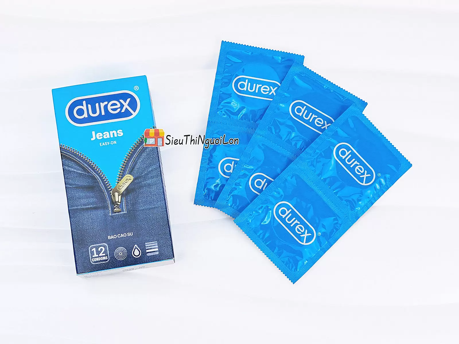Bao cao su Durex Jeans Easy On dễ đeo, ôm vừa vặn