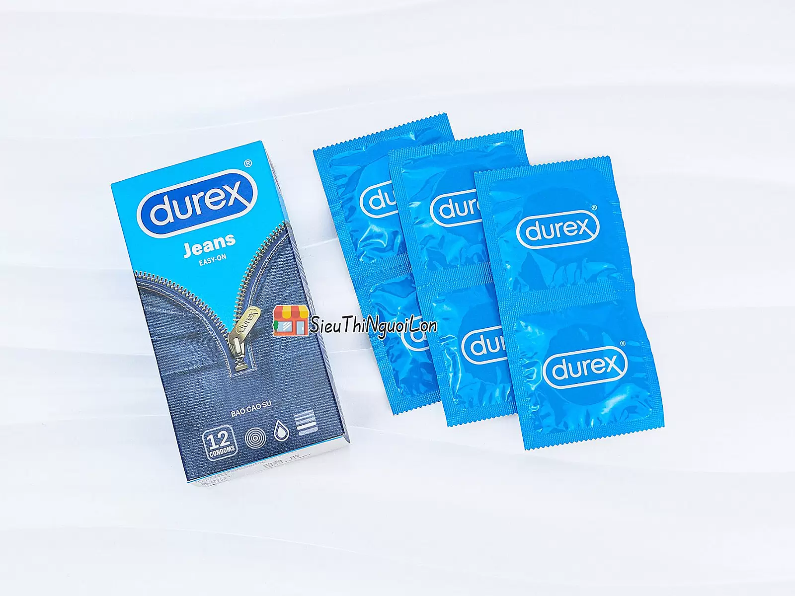 Bao cao su Durex Jeans Easy On dễ đeo, ôm vừa vặn