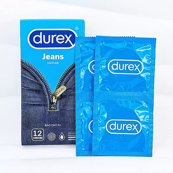 Bao cao su Durex Jeans Easy On dễ đeo, ôm vừa vặn