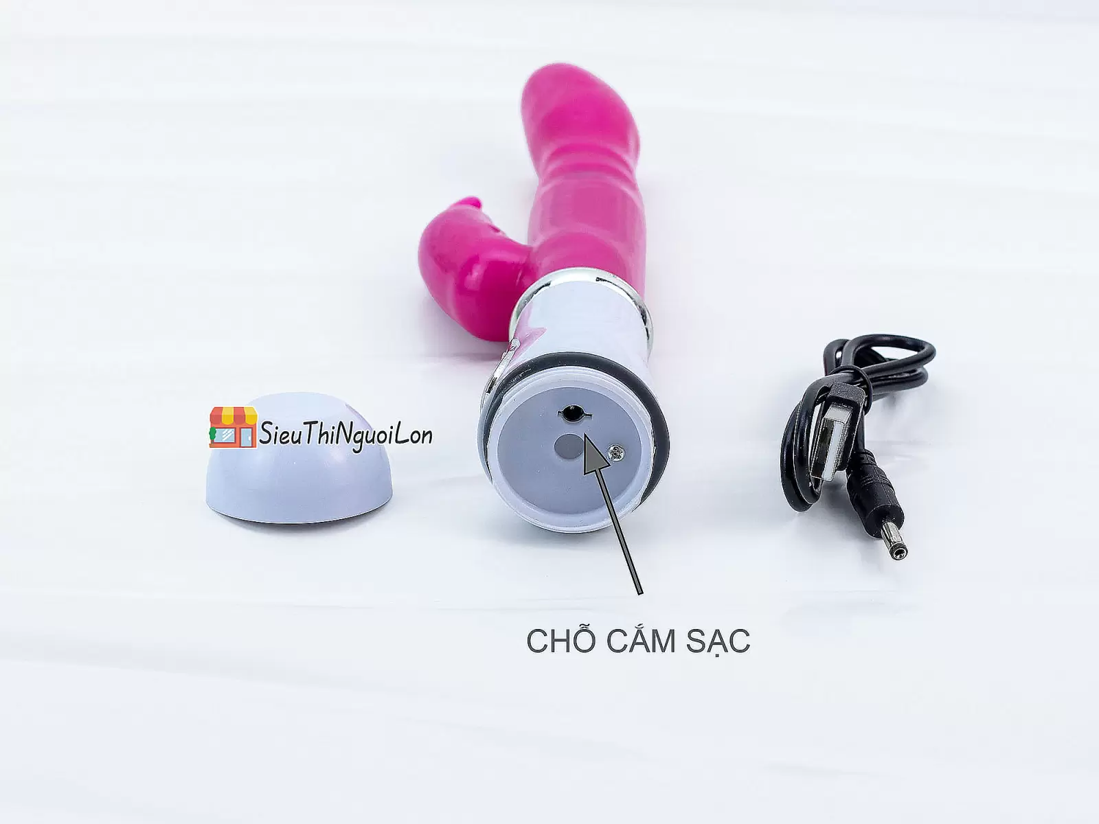 Dương vật giả Vibrator có nhánh pin sạc