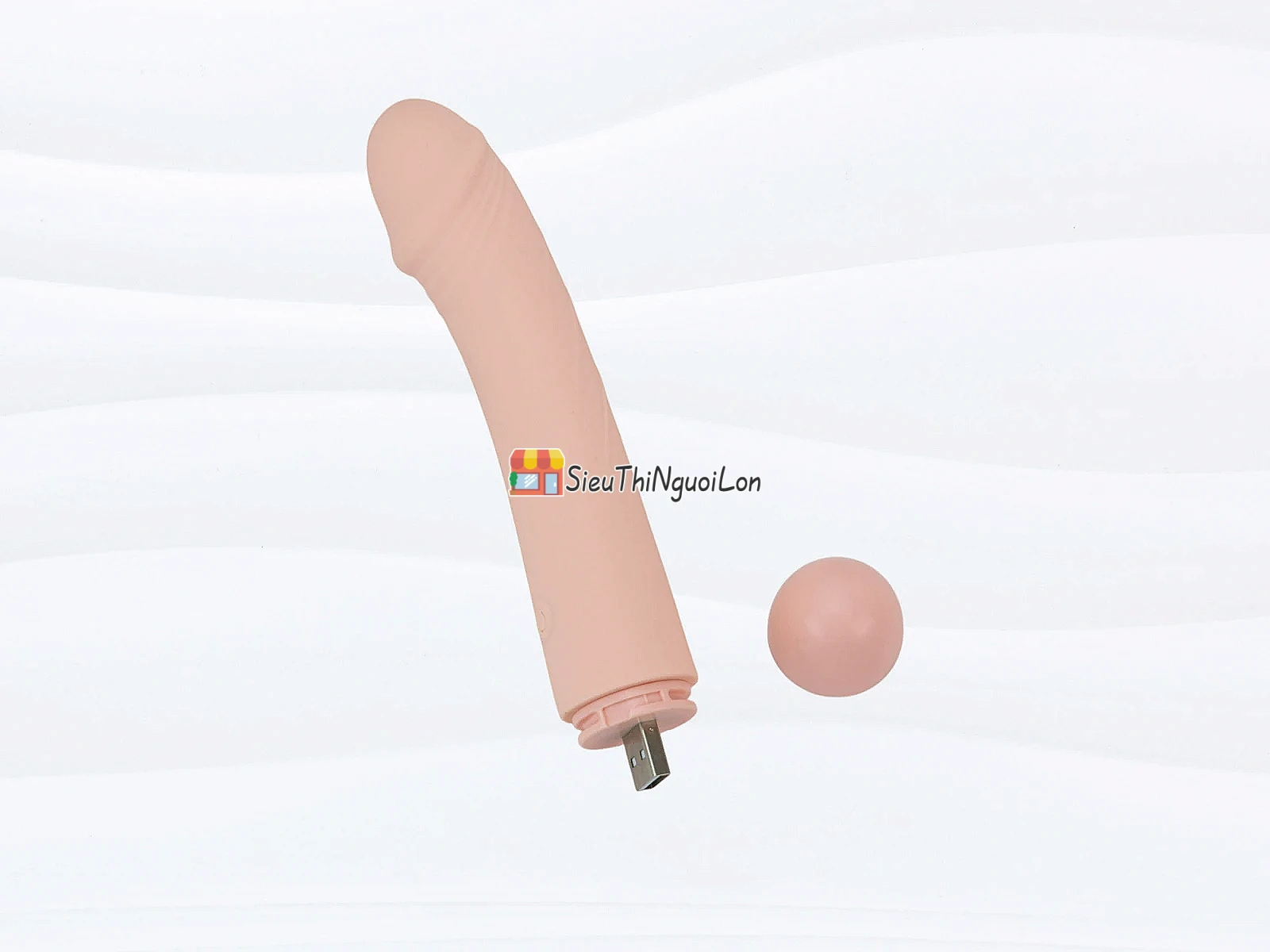 Dương vật giả đầu cong rung massage Secwell