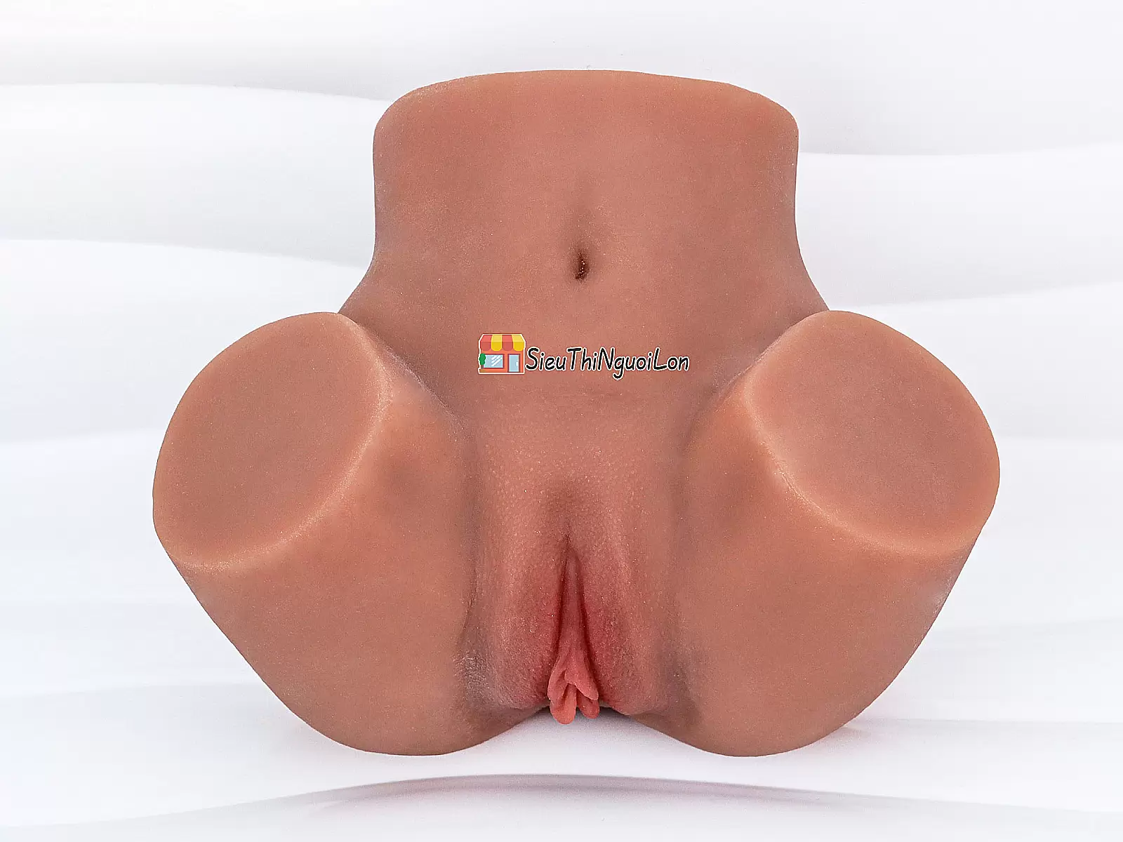 Âm đạo giả chổng mông nâu silicon siêu mềm nhỏ gọn