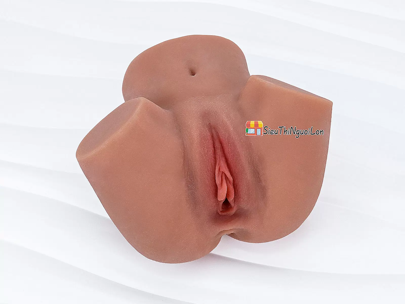 Âm đạo giả chổng mông nâu silicon siêu mềm nhỏ gọn