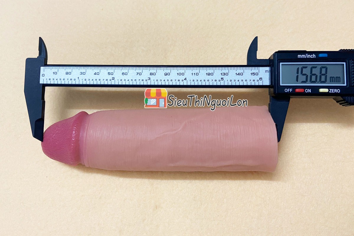 Sextoy bao cao su đôn dên Nature Extender da nâu 8