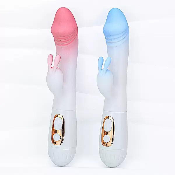 Dương vật giả đa năng có nhánh tai thỏ JIUAI pin sạc