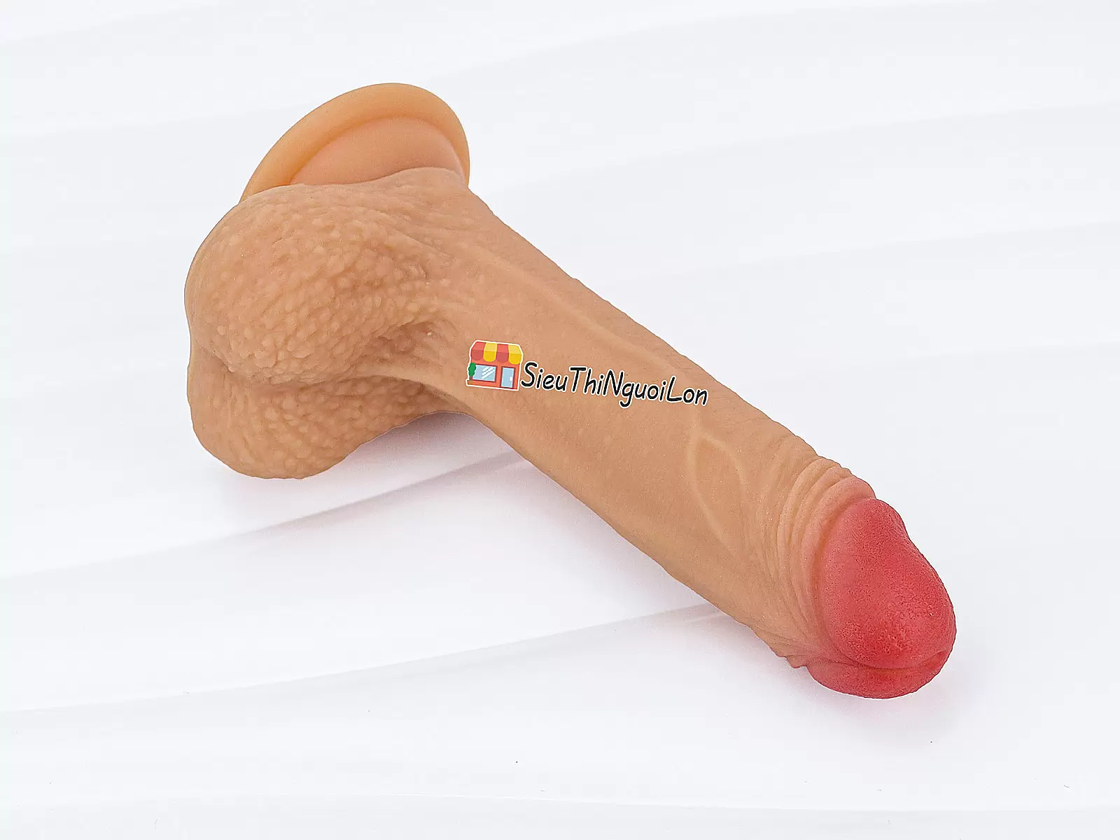 Dương vật giả có đế Lovetoy Nature Cock 7 inch có bìu rất chân thật