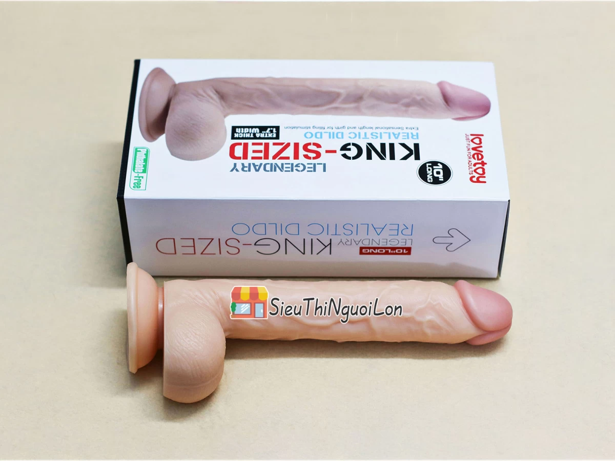 Dương vật giả có đế Lovetoy King Size 10 inch hàng khủng