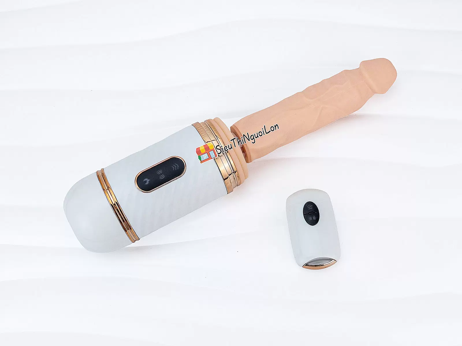 Dương vật giả Cyclone Fire có đế rung thụt điều khiển từ xa