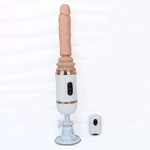 Dương vật giả Cyclone Fire có đế rung thụt điều khiển từ xa