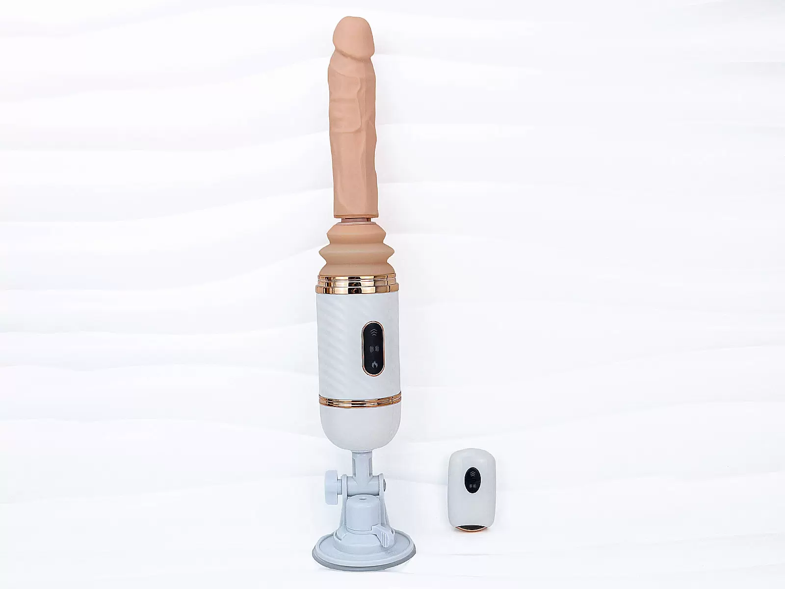 Dương vật giả Cyclone Fire có đế rung thụt điều khiển từ xa