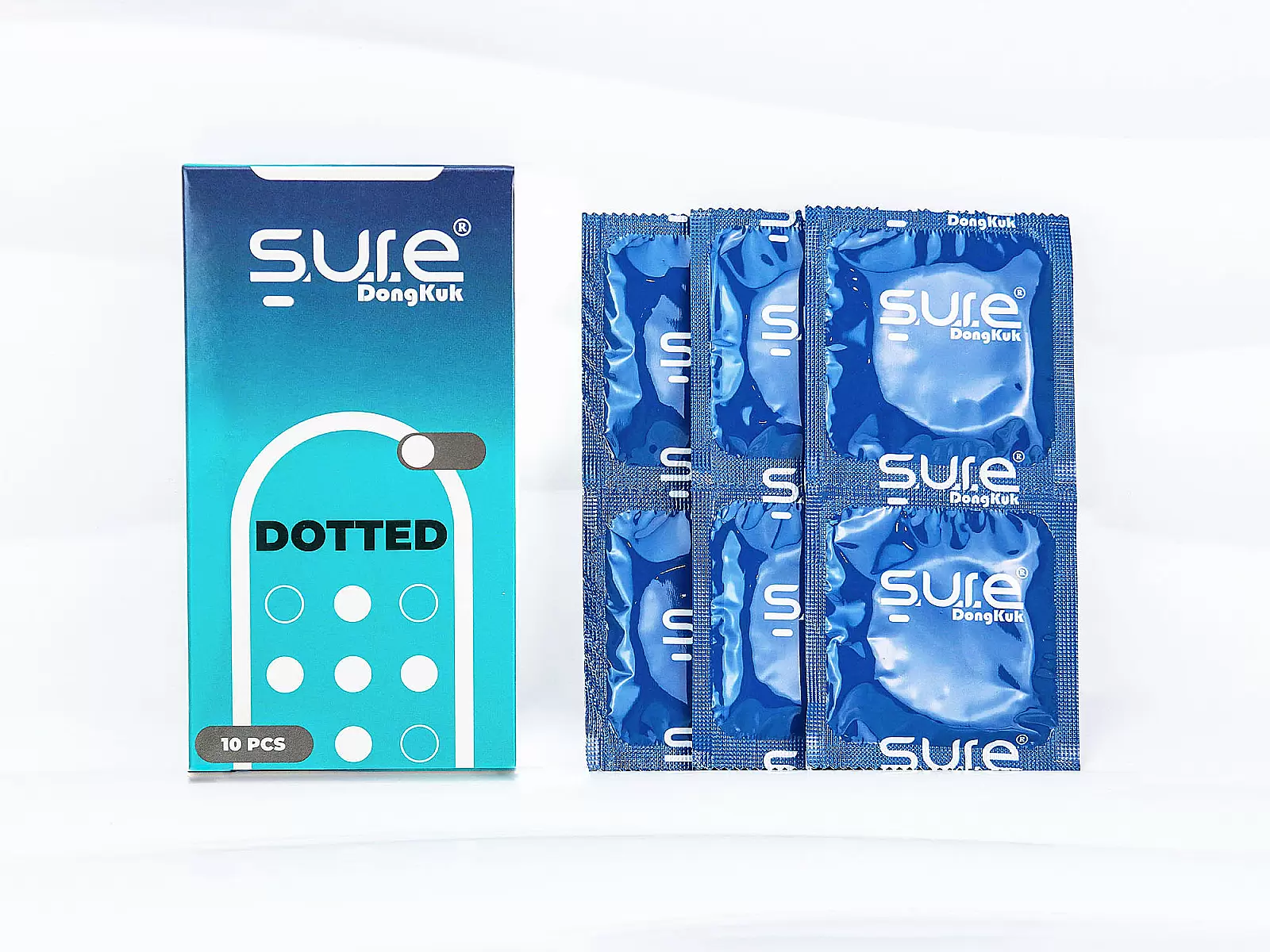 Bao cao su Sure Dongkuk Dotted 10 bao bề mặt gai nổi ma sát kích thích