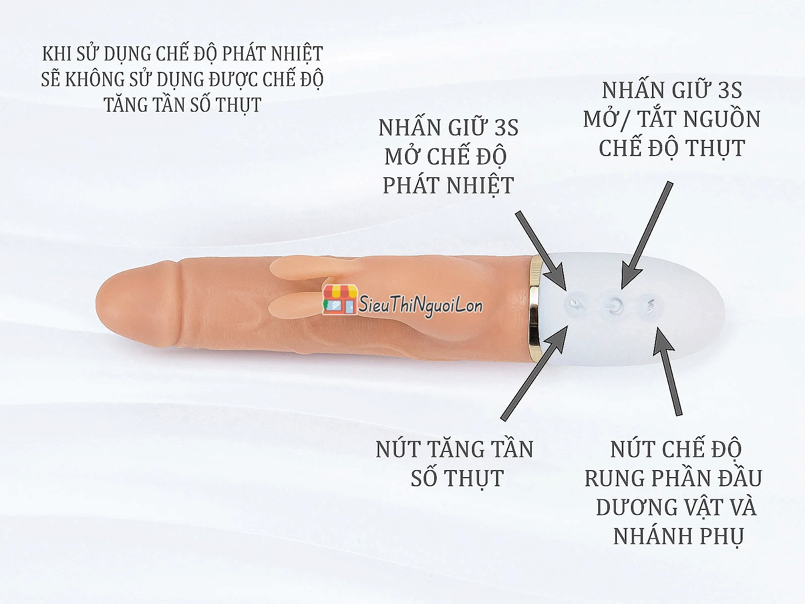 Cu giả đa năng Indulge Wind-Chaser rung thụt phát nhiệt tạo nhiều kích thích