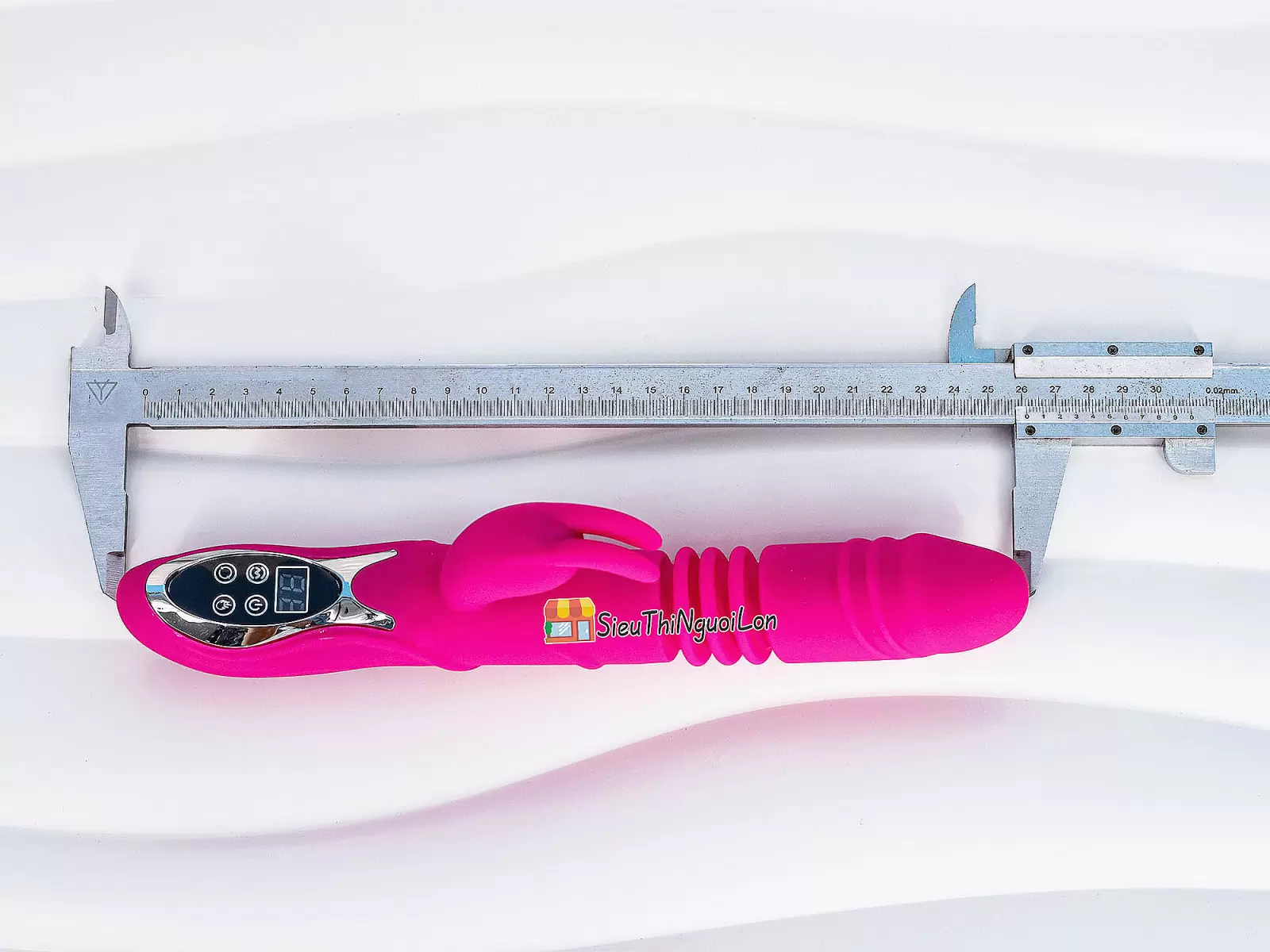 Dương vật giả đa năng Rabbit Vibrator rung, thụt, phát nhiệt