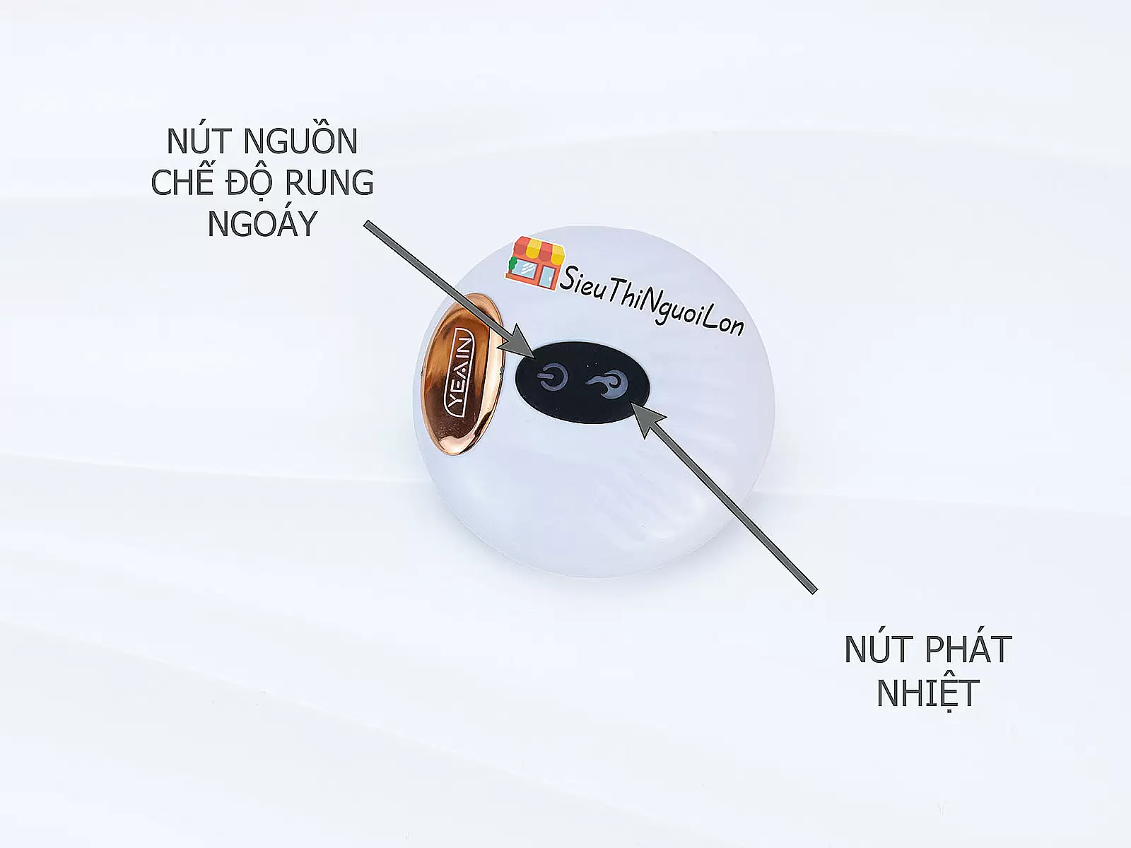 Dương vật giả có đế YEAIN Devil rung ngoáy kèm điều khiển từ xa