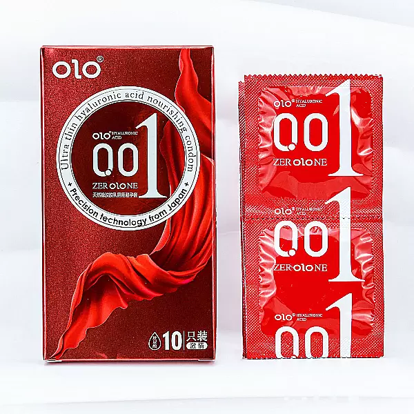 Bao cao su OLO Thin 001 Square Red gai nổi đặc biệt, siêu mỏng