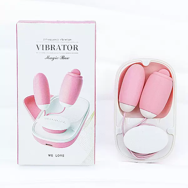 Trứng rung Vibrator Magic Box – 2 đầu trứng & lưỡi liếm cao cấp