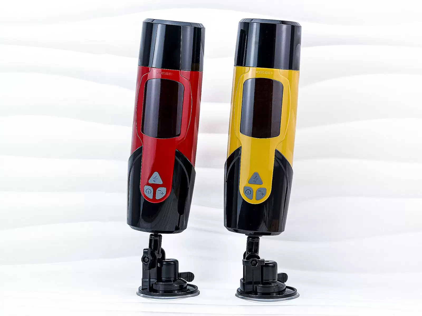 Âm đạo giả Dark Night Xoay - Thụt - Lắc Có Đế Gắn Tường