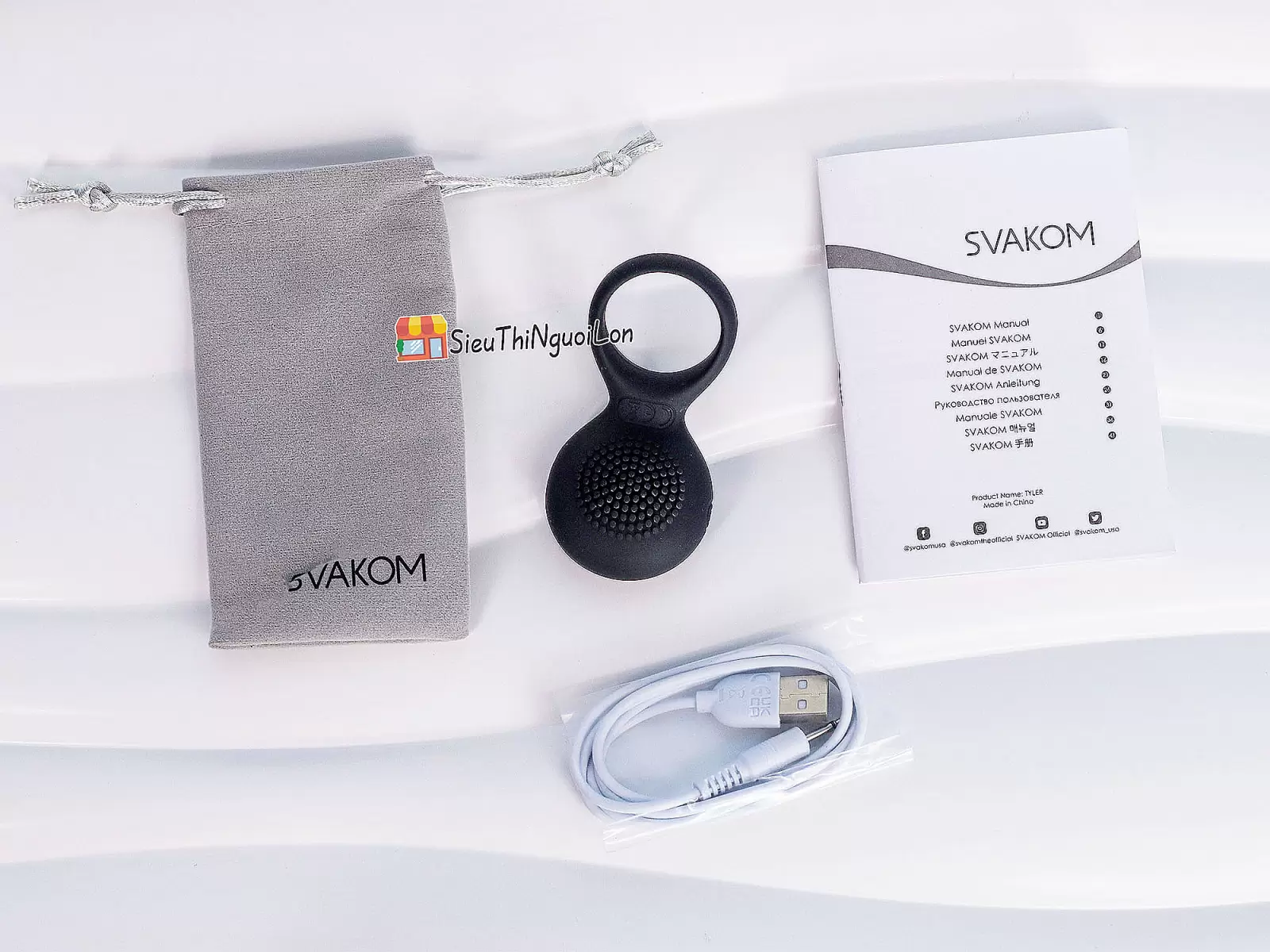Vòng đeo dương vật rung kích thích SVAKOM Tyler
