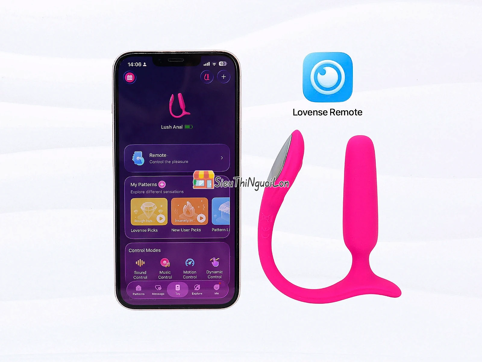 Máy rung hậu môn Lovense Lush Anal điều khiển qua điện thoại