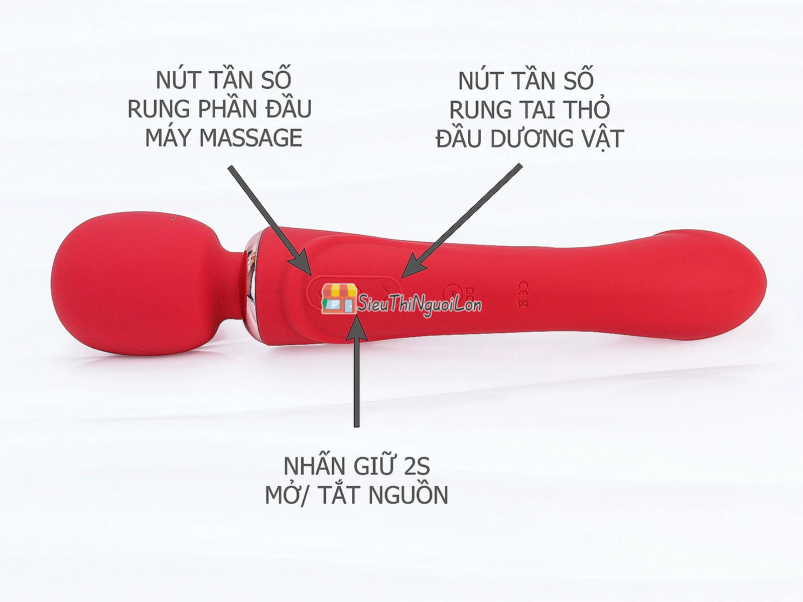 Máy massage kết hợp dương vật giả đa năng Peter The Great rung nhiều chế độ