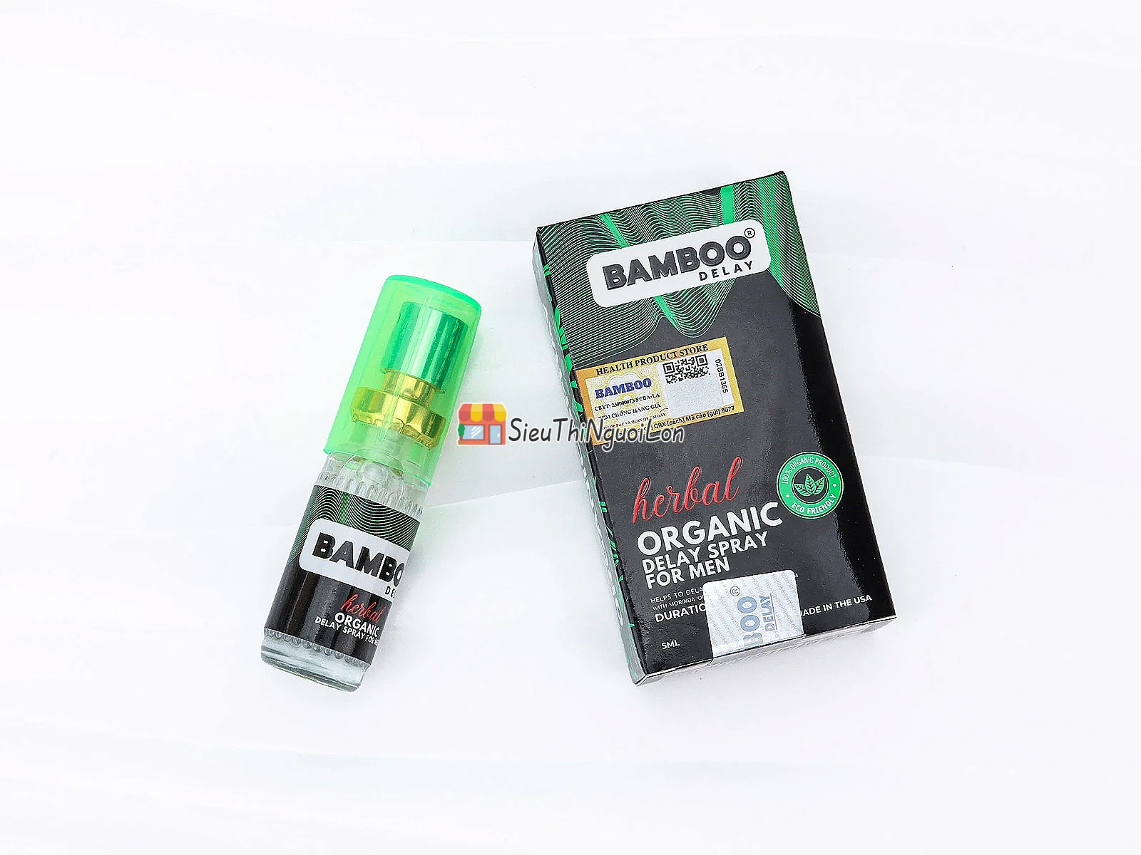 Chai xịt kéo dài thời gian Bamboo Herbal Organic Delay Spray For Men
