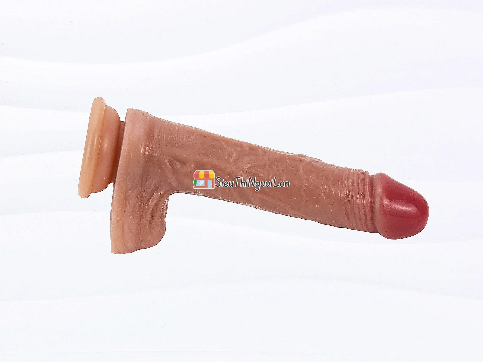 Dương vật giả có đế size to gân guốc siêu mềm tăng cường khoái cảm