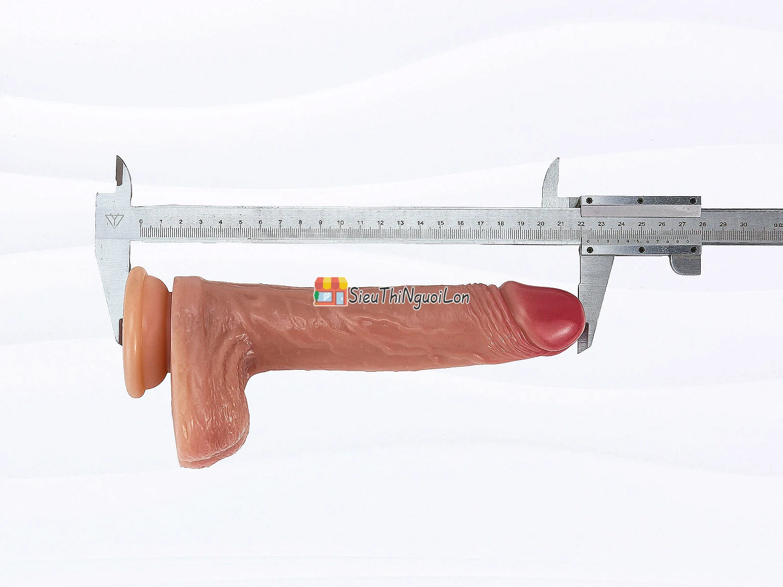 Dương vật giả có đế size to gân guốc siêu mềm tăng cường khoái cảm